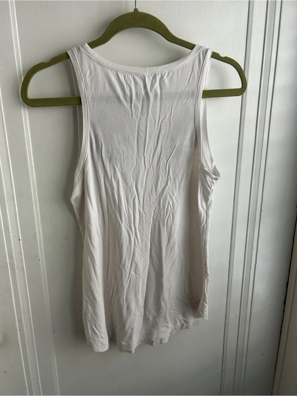 American Eagle Outfitters White Tank Top with Pink Floral Embroidery
